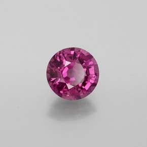 1.30 ct Red Rhodolite Garnet Stone, Natural Rhodolite Garnet in Round Facet Shape for Sale