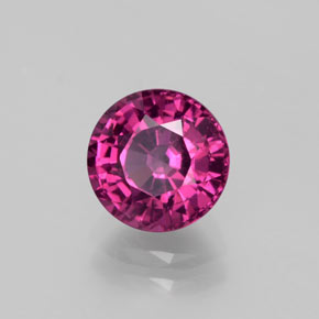 2.07 ct Red Rhodolite Garnet Stone, Natural Rhodolite Garnet in Round Facet Shape for Sale