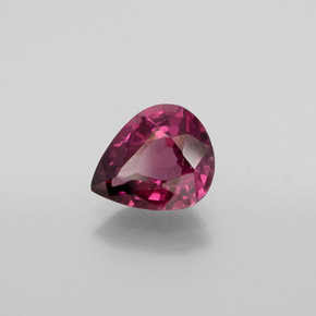 2.14 ct Purple Rhodolite Garnet Stone, Natural Rhodolite Garnet in Pear Facet Shape for Sale