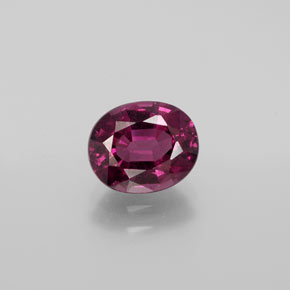 Dark Purple Rhodolite Garnet Gem - 2.2ct Oval Facet (ID: 381648)