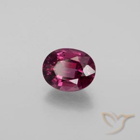 2.05 ct Purple Rhodolite Garnet Stone, Natural Rhodolite Garnet in Oval Facet Shape for Sale