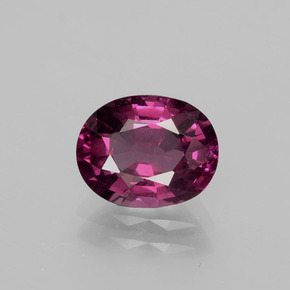 2.10 ct Red Rhodolite Garnet Gemstone, Rhodolite Garnet Gem in Oval Facet Shape for Sale.