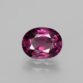 2.10 ct Red Rhodolite Garnet Stone, Natural Rhodolite Garnet in Oval Facet Shape for Sale