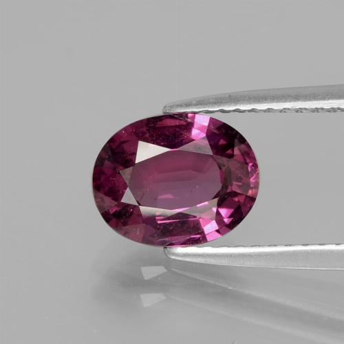 Púrpura baya rosado Granate Rodolita Gema - 2.1ct Forma ovalada (ID: 381710)