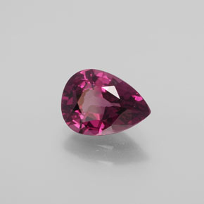 2.25 ct Red Rhodolite Garnet Stone, Natural Rhodolite Garnet in Pear Facet Shape for Sale