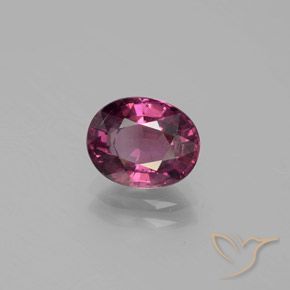 2.19 ct Purple Rhodolite Garnet Stone, Natural Rhodolite Garnet in Oval Facet Shape for Sale