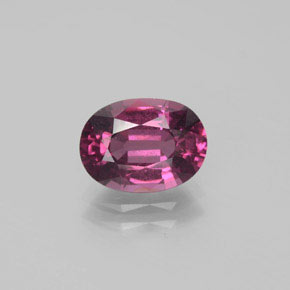 Reddish Purple Rhodolite Garnet Gem - 2.6ct Oval Facet (ID: 381843)