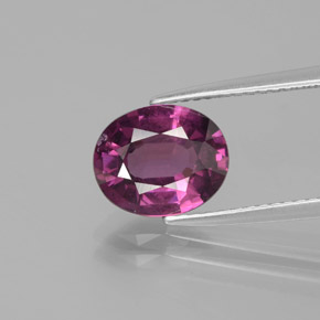 暗紫色 红榴石 Gem - 2.7ct 椭圆形切面 (ID: 381844)