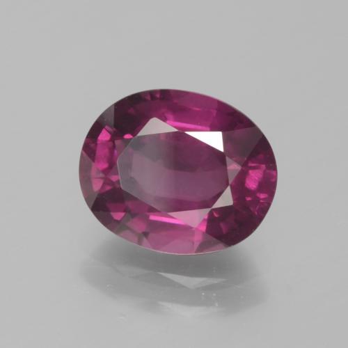2.70 ct Purple Rhodolite Garnet Stone, Natural Rhodolite Garnet in Oval Facet Shape for Sale