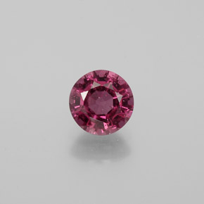 1.3ct Round Facet Raspberry Red Rhodolite Garnet Gem for sale 1.3ct Round Facet Raspberry Red Rhodolite Garnet Gem (ID: 382110)