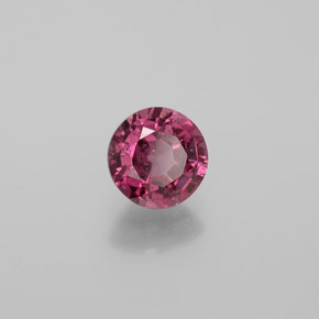 1.34 ct Red Rhodolite Garnet Stone, Natural Rhodolite Garnet in Round Facet Shape for Sale