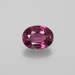 Красновато-пурпурный Родолит Гранат Камень - 1.9ct Фасетный Овал (ID: 382113)