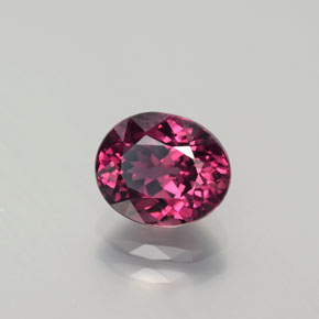 2.07 ct Red Rhodolite Garnet Stone, Natural Rhodolite Garnet in Oval Facet Shape for Sale