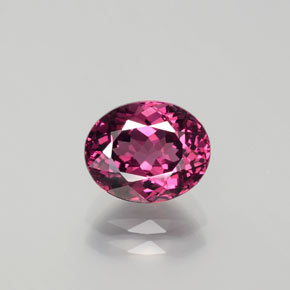 2.36 ct Red Rhodolite Garnet Gemstone, Rhodolite Garnet Gem in Oval Facet Shape for Sale.