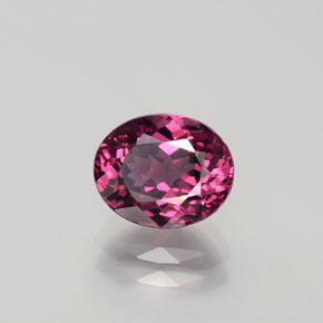 2.36 ct Red Rhodolite Garnet Stone, Natural Rhodolite Garnet in Oval Facet Shape for Sale
