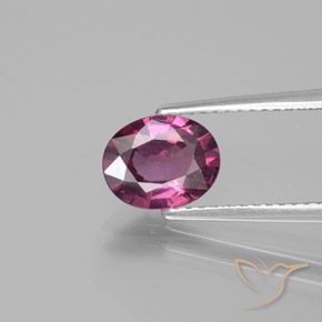 Deep Pink Berry Purple Rhodolite Garnet Gem - 1.5ct Oval Facet (ID: 382771)
