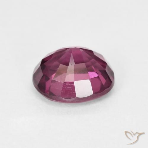 Rhodolite Garnet Gemstone in 7.4 x 6.6 mm Size for Sale, Rhodolite Garnet Stone in Medium Purple Color