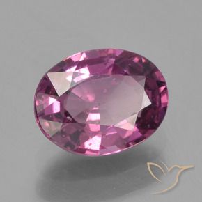 1.18 ct Purple Rhodolite Garnet Stone, Natural Rhodolite Garnet in Oval Facet Shape for Sale