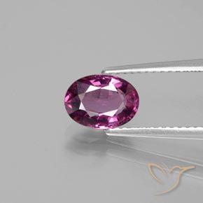 1.50ct Natural Deep Purple Rhodolite Garnet, Oval, VS