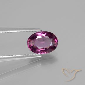 1.50 ct Purple Rhodolite Garnet Stone, Natural Rhodolite Garnet in Oval Facet Shape for Sale