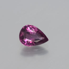 1.37 ct Red Rhodolite Garnet Stone, Natural Rhodolite Garnet in Pear Facet Shape for Sale