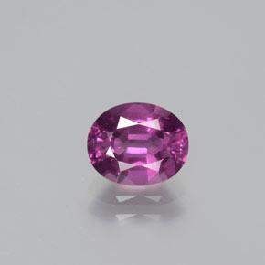Темно-пурпурный Родолит Гранат Камень - 1.6ct Фасетный Овал (ID: 382803)