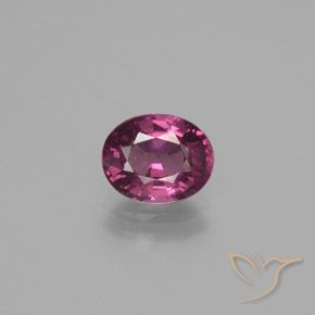 1.62ct Natural Deep Magenta-Pink Rhodolite Garnet, Oval, VS