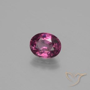 1.62 ct Purple Rhodolite Garnet Stone, Natural Rhodolite Garnet in Oval Facet Shape for Sale