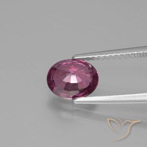 Rhodolite Garnet Gemstone in 8 x 6 mm (calibrated) Size for Sale, Rhodolite Garnet Stone in Deep Magenta-Pink Color