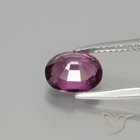 Rhodolite Garnet Gemstone in 8.1 x 6.6 mm Size for Sale, Rhodolite Garnet Stone in Reddish Purple Color