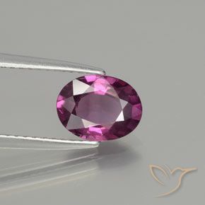 1.65 ct Purple Rhodolite Garnet Stone, Natural Rhodolite Garnet in Oval Facet Shape for Sale