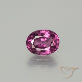 1.48ct Natural Deep Purple Rhodolite Garnet, Oval, VS