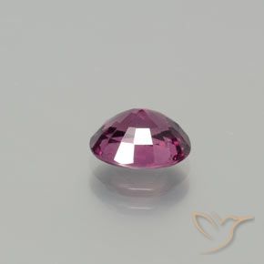 Rhodolite Garnet Gemstone in 7.6 x 5.9 mm Size for Sale, Rhodolite Garnet Stone in Deep Purple Color