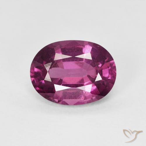 Medium Purple Rhodolite Garnet Gem - 1.7ct Oval Facet (ID: 382893)