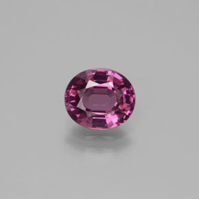 Medium-Dark Purple Rhodolite Garnet Gem - 1.7ct Oval Facet (ID: 382897)