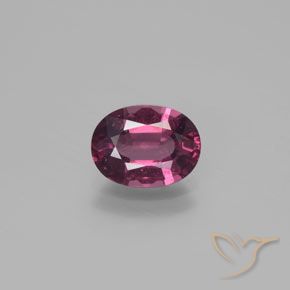 1,57ct Ovale sfaccettato viola Granato di rodolite dalla Tanzania, Dimension 8,1 x 6mm, Natural non trattati Gemstone, VS Clarity, 1 piece Granato di rodolite in Rosa intenso Bacca Viola Color, Mohs Hardness of 6,5 - 7,5 adatto per gioielli da indossare ogni giorno, Photo A