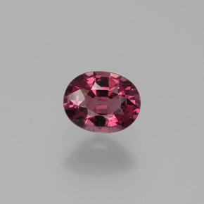Темно-красный Родолит Гранат Камень - 1.9ct Фасетный Овал (ID: 383008)