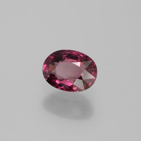 1.77 ct Red Rhodolite Garnet Stone, Natural Rhodolite Garnet in Oval Facet Shape for Sale