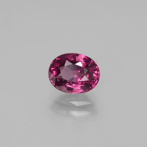 1.77 ct Red Rhodolite Garnet Stone, Natural Rhodolite Garnet in Oval Facet Shape for Sale