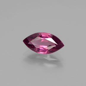 1.71 ct Red Rhodolite Garnet Stone, Natural Rhodolite Garnet in Marquise Facet Shape for Sale