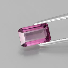 1.49 ct Red Rhodolite Garnet Stone, Natural Rhodolite Garnet in Octagon Facet Shape for Sale