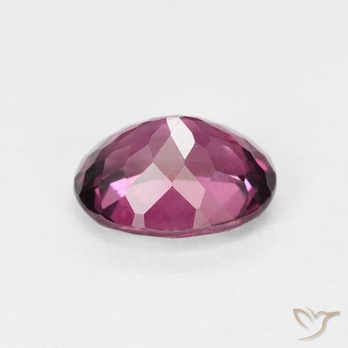 Rhodolite Garnet Gemstone in 8.1 x 6.3 mm Size for Sale, Rhodolite Garnet Stone in Deep Purple Color