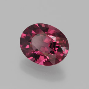 2.05 ct Red Rhodolite Garnet Stone, Natural Rhodolite Garnet in Oval Facet Shape for Sale
