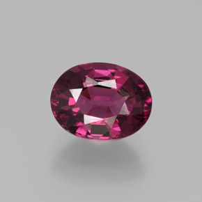 1.82 ct Red Rhodolite Garnet Gemstone, Rhodolite Garnet Gem in Oval Facet Shape for Sale.