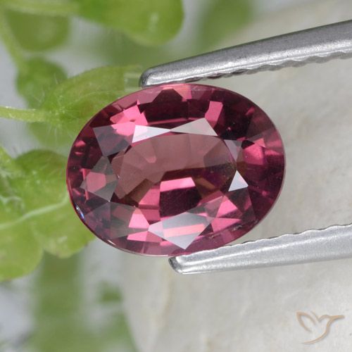 1.53ct Natural Medium Purple Rhodolite Garnet, Oval, VS
