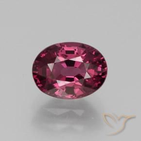 Granato rodolite a taglio ovale da 1,64 ct, 7,7 x 5,8 mm dal Mozambico, Photo A