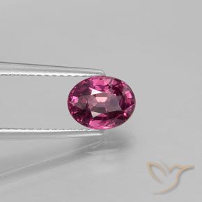 1.50 ct Purple Rhodolite Garnet Stone, Natural Rhodolite Garnet in Oval Facet Shape for Sale