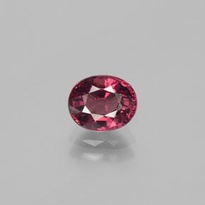 Deep Magenta Родолит Гранат Камень - 1.7ct Фасетный Овал (ID: 383823)