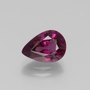 2.6ct Pear Facet Raspberry Red Rhodolite Garnet for sale thumb image of 2.6ct Pear Facet Raspberry Red Rhodolite Garnet (ID: 384260)