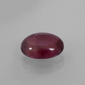 2.98 ct Red Rhodolite Garnet Stone, Natural Rhodolite Garnet in Oval Cabochon Shape for Sale